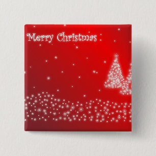 Merry Christmas 2 Inch Square Button