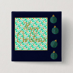 Merry Christmas 2 Inch Square Button