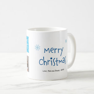 Merry Christmas 2 Photo Custom Mug
