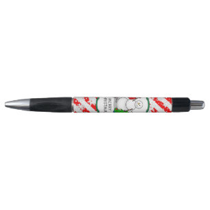 Merry Christmas 2 Tree Stocking Snowman Pen