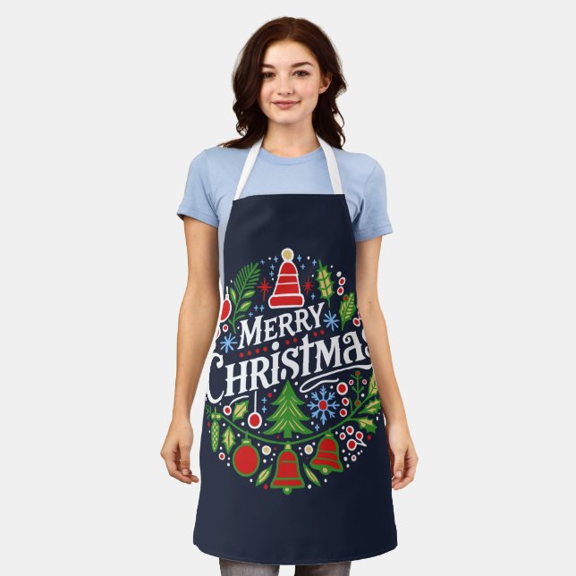 Merry Christmas 3 Apron (Worn)