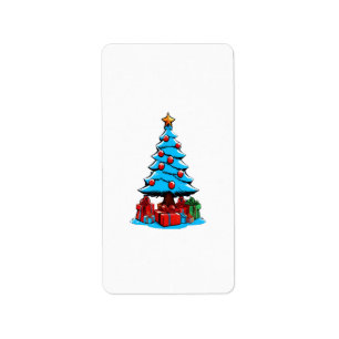 Merry Christmas 3D Label