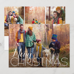 Merry Christmas 4 Photo Holiday Card