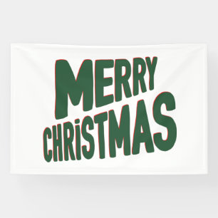 Merry Christmas 4x6 Vinyl Banner