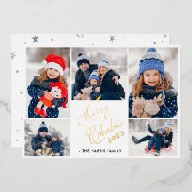 Merry Christmas 5 Photo Collage 