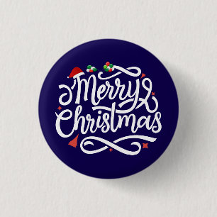 Merry Christmas-61039 1 Inch Round Button