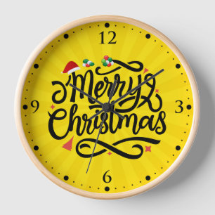 Merry Christmas-61039 Clock