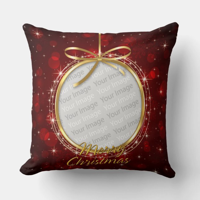 Merry Christmas 76 Options Throw Pillow (Front)