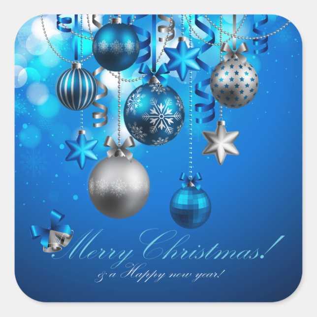 Merry Christmas 87 Options Square Sticker (Front)