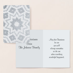 Merry Christmas, Abstract Star Foil Card