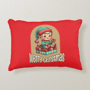 Merry Christmas. Accent Pillow