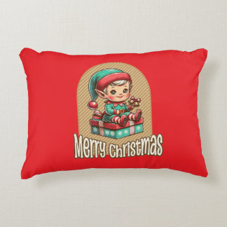 Merry Christmas. Accent Pillow