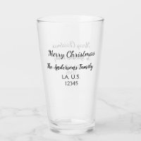 Merry Christmas add family name address name text