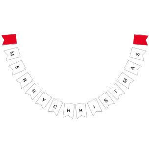 MERRY CHRISTMAS ADD NAME TEXT DESIGNbunting banner