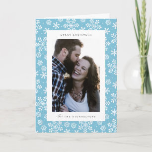Merry Christmas   ADD YOUR FAMILY PHOTO Holiday Ca Card