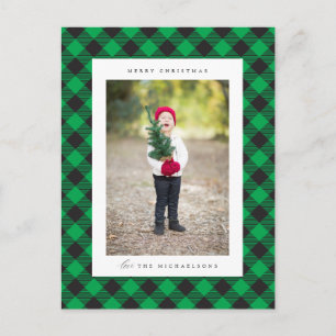 Merry Christmas    ADD YOUR FAMILY PHOTO Postcard
