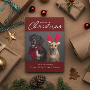 MERRY CHRISTMAS   Add Your Photo Invitation