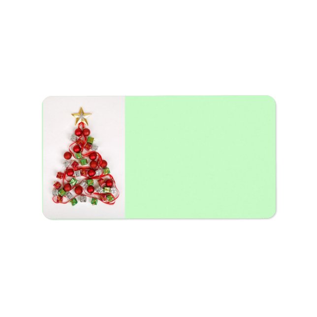 Merry Christmas Address Label (Front)