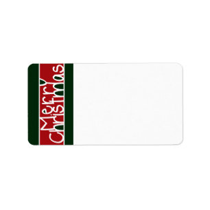 Merry Christmas Address Labels