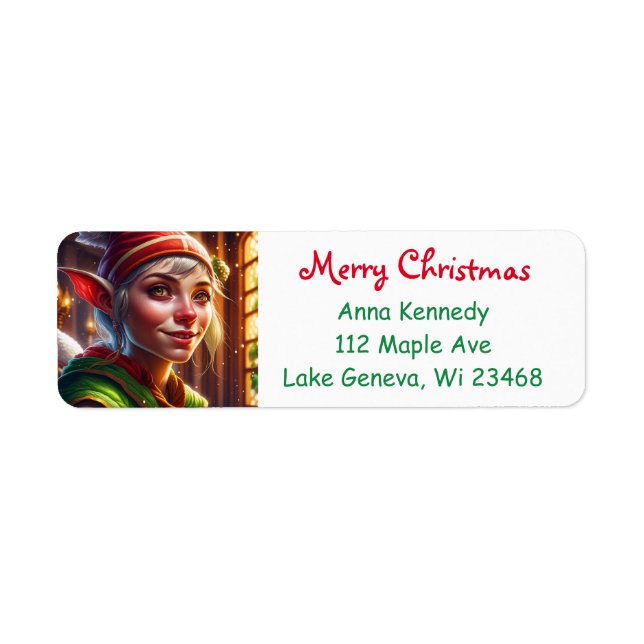 Merry Christmas Adorable Elf Festive (Front)