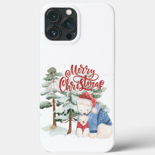 Merry Christmas Adorable Holiday Design iPhone 13 Pro Max Case