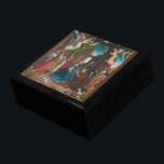 MERRY CHRISTMAS ADORATION OF THE MAGI      GIFT BOX<br><div class="desc">MERRY CHRISTMAS HOLY FAMILY ceramic tile ...  JAN GOSSAERT ...  ADORATION OF THE MAGI. 1510-15.
A most gorgeous Christmas Fine Art gift box. Black enamel. What could say Merry Christmas better than this?
public domain</div>