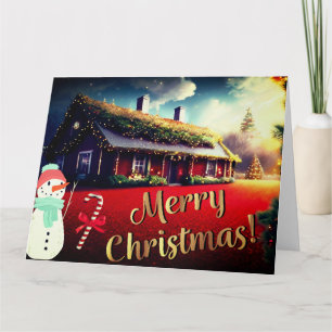 Merry Christmas AI art Card