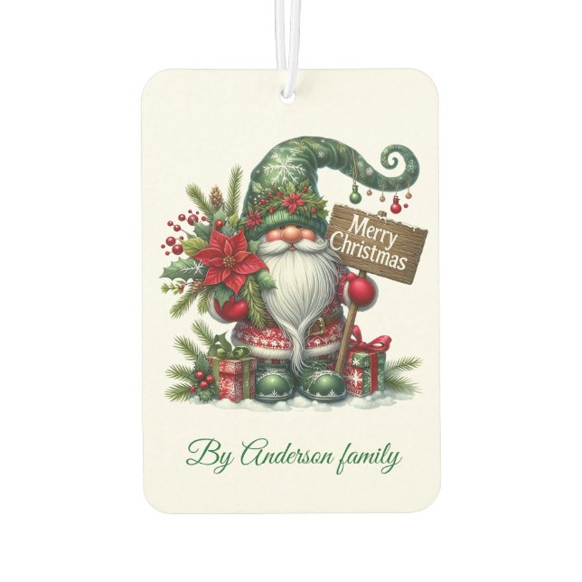 Merry Christmas Air Freshener (Back)