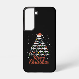 Merry Christmas Airplane Tree Vacation Samsung Galaxy Case