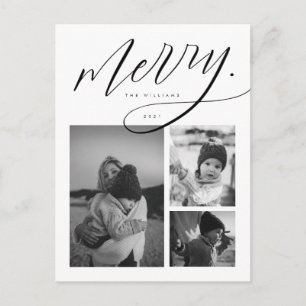 MERRY CHRISTMAS Ajouter Votre Carte Postale Photo 