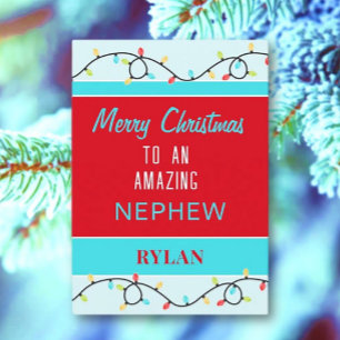 Merry Christmas amazing nephew card