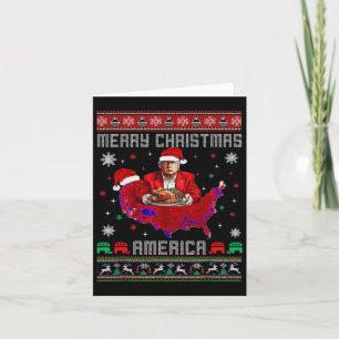 Merry Christmas America Donald Trump Coverage Xmas Card