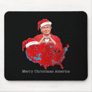 Merry Christmas America Donald Trump Coverage Xmas Mouse Pad