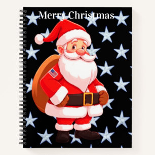 MERRY CHRISTMAS AMERICA NOTEBOOK
