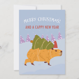 "Merry Christmas and a Cappy New Year" Holiday Card