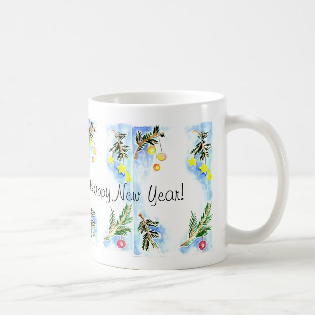 Merry Christmas and a Happy New Year! Coffee Mug (Right)