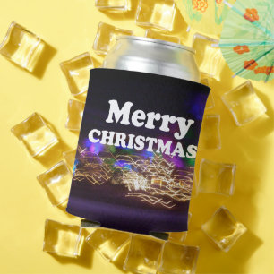 Merry Christmas and a Happy New Year Greetings Can Cooler