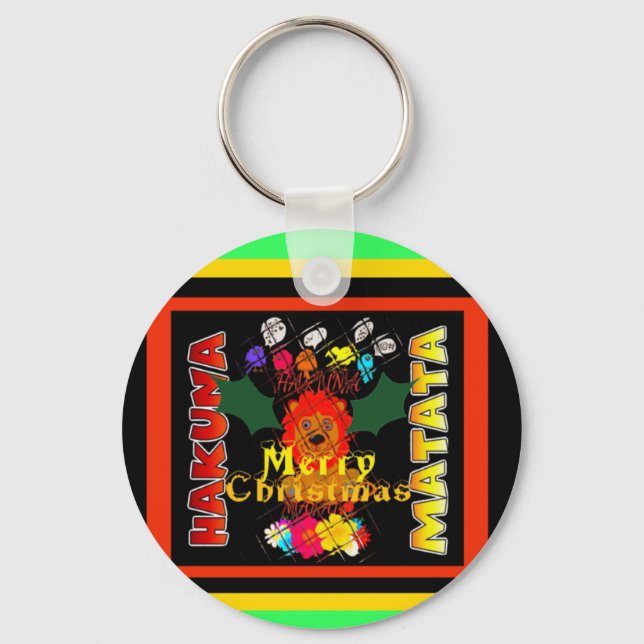 Merry Christmas and a Happy New Year Keychain (Front)