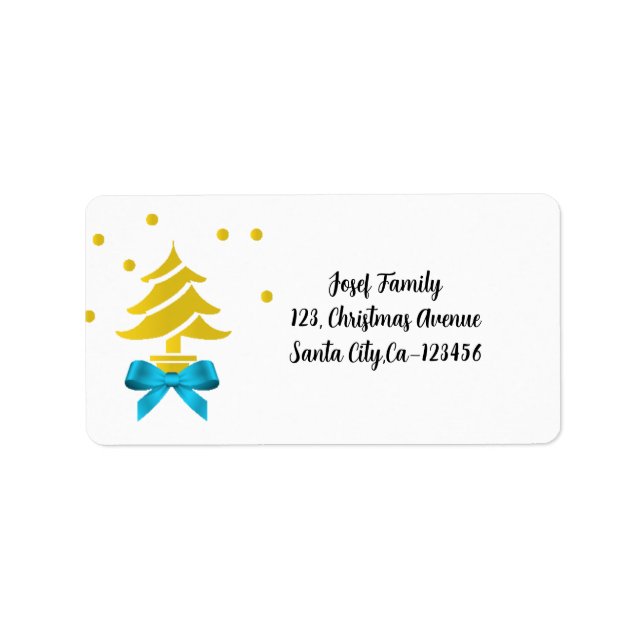Merry Christmas and a Happy New Year! Label (Front)