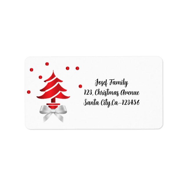 Merry Christmas and a Happy New Year! Label (Front)