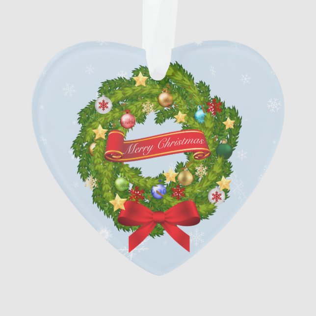 Merry Christmas and a Happy New Year! Ornament (Back)