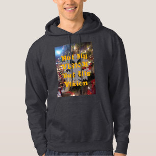 Merry Christmas and a Happy New Year Snowflake Art Hoodie