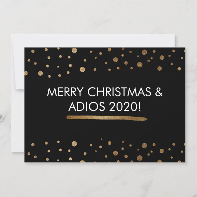 Merry Christmas and Adios 2020 Funny Holiday Card (Front)