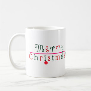 Merry Christmas and Hanging Ornament, Jolly Fun Coffee Mug