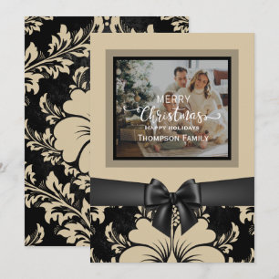Merry Christmas and happy holidays, custom photo Invitation