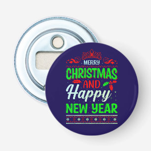 Merry Christmas And Happy New Year-61064 Bottle Opener