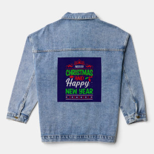 Merry Christmas And Happy New Year-61064 Denim Jacket