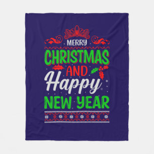 Merry Christmas And Happy New Year-61064 Fleece Blanket