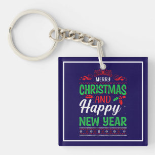 Merry Christmas And Happy New Year-61064 Hoodie Keychain