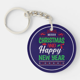Merry Christmas And Happy New Year-61064 Hoodie Keychain